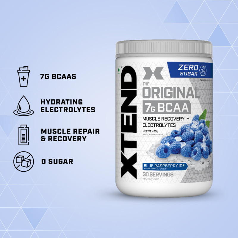 Xtend Original BCAA Blue Raspberry Ice 30 Serving - 420GM