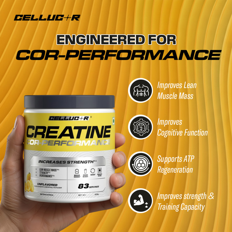CELLUCOR Creatine Cor-Performance Yuzu Lemon Pop 83 Serving - 315Gm