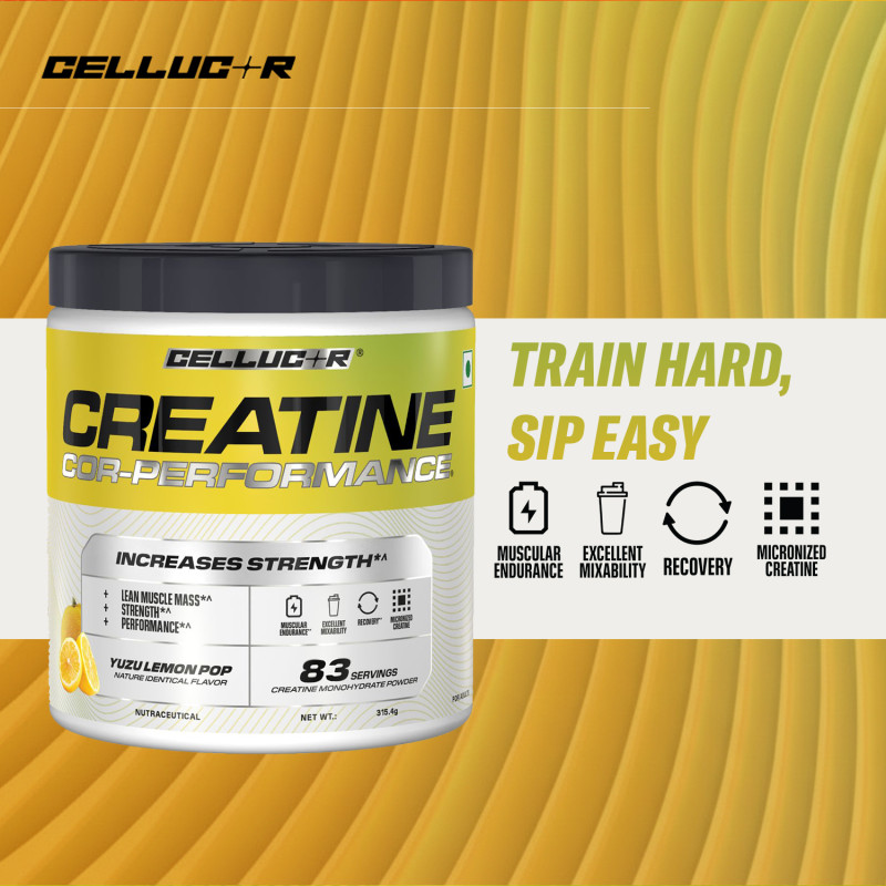 CELLUCOR Creatine Cor-Performance Yuzu Lemon Pop 83 Serving - 315Gm