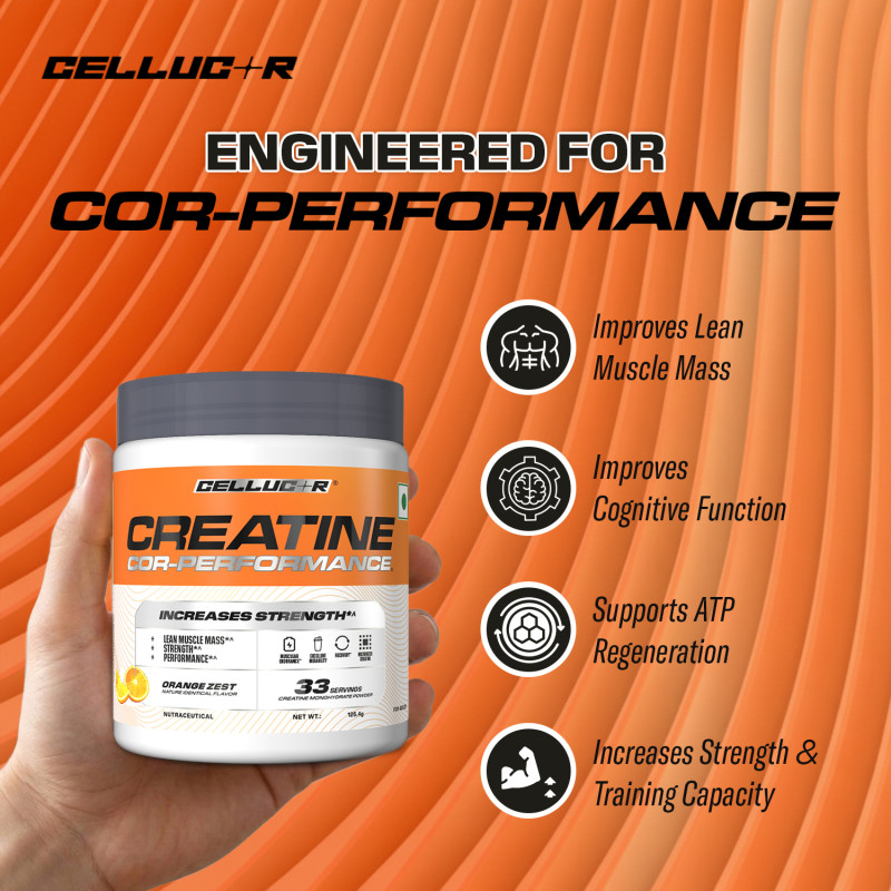 CELLUCOR Creatine Cor-Performance Orange Zest 33 Serving - 125Gm