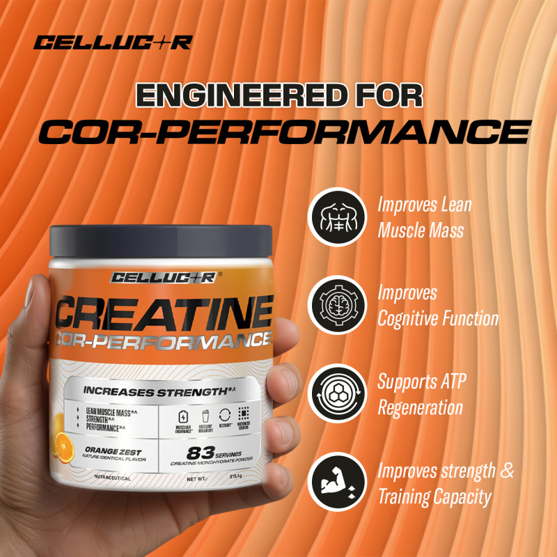 CELLUCOR Creatine Cor-Performance Orange Zest 83 Serving - 315Gm