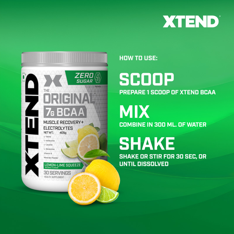 Xtend Original BCAA Lemon-Lime Squeeze 30 Serving - 405GM