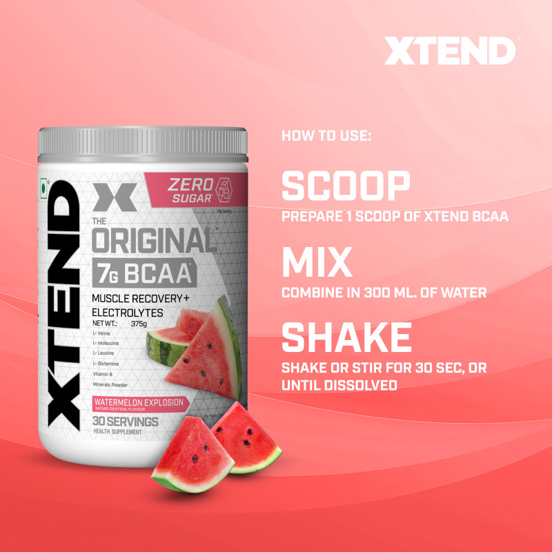 Xtend Original BCAA Watermelon Explosion 30 Serving - 375GM